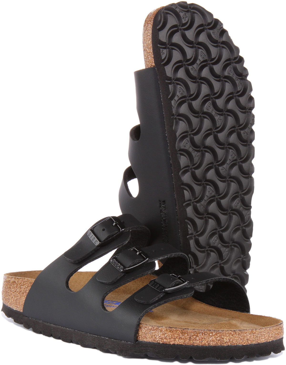 Sandali Birkenstock Florida | Birko-Flor nero da donna
