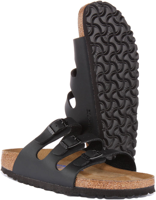 Sandali Birkenstock Florida | Birko-Flor nero da donna