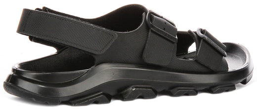 Birkenstock Mogami Terra chaussures de sport | cuir véritable noir pour hommes - coupe standard