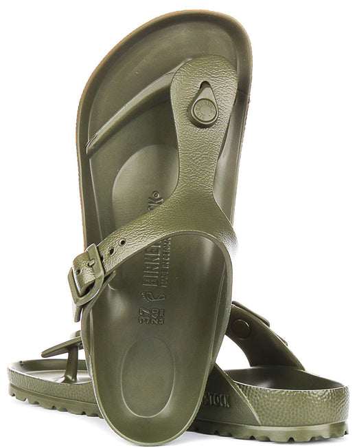 Birkenstock Gizeh Sandals | Khaki EVA for Men and Women - Regular Fit