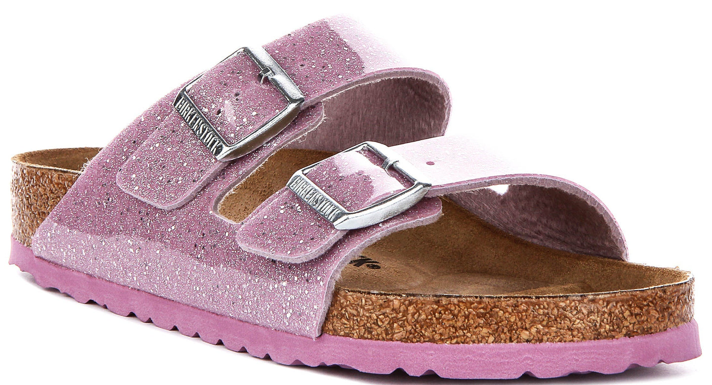 Birkenstock Arizona Sandals | Lavender Birko-Flor for Kids - Regular Fit
