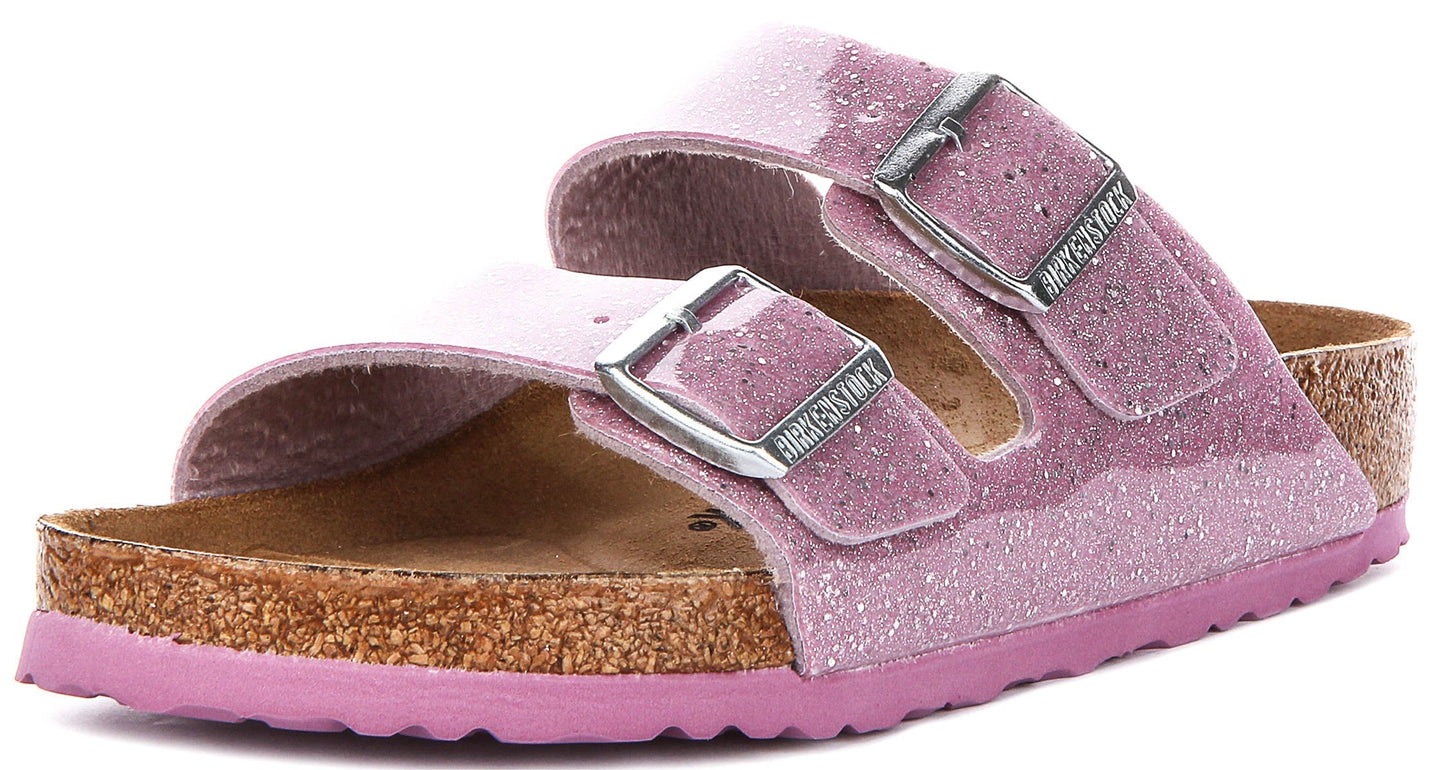 Birkenstock Arizona Sandals | Lavender Birko-Flor for Kids - Regular Fit