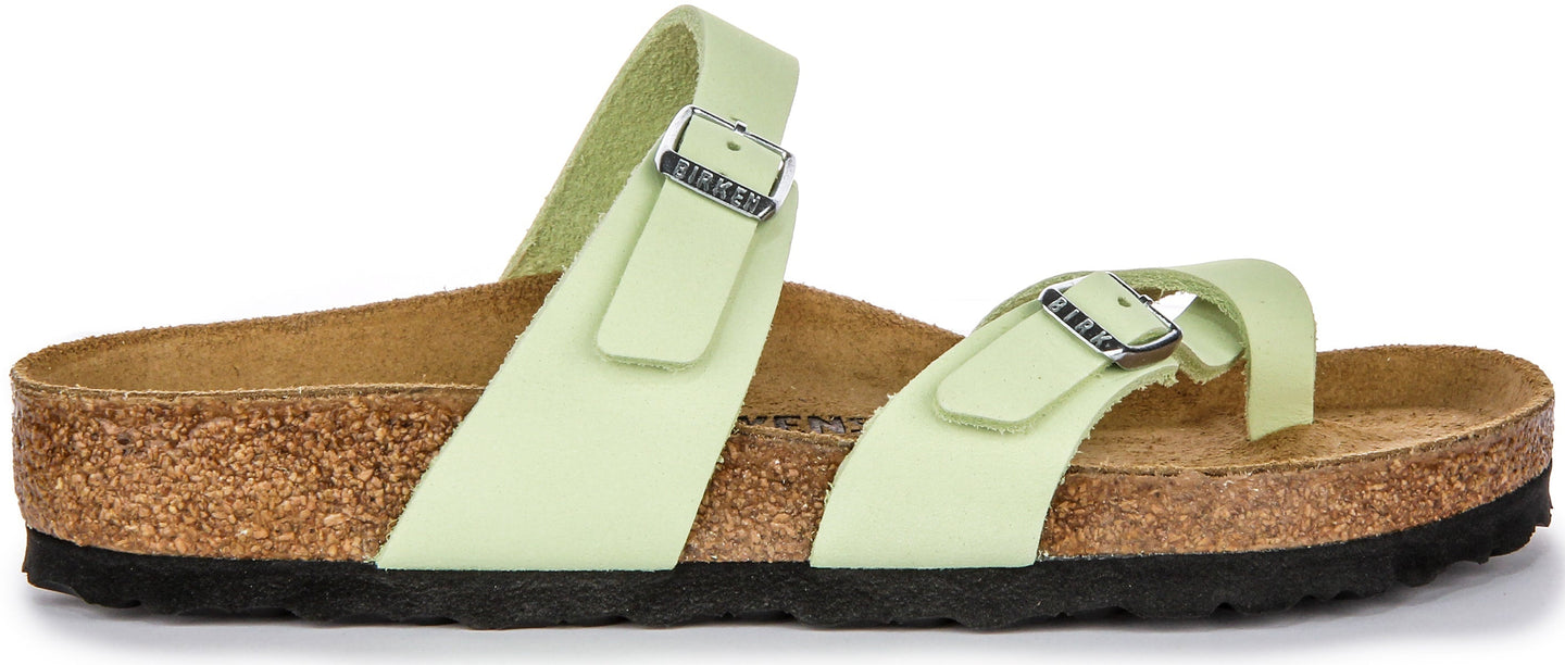 Sandali Birkenstock Mayari | Pelle nabuk color lime da donna