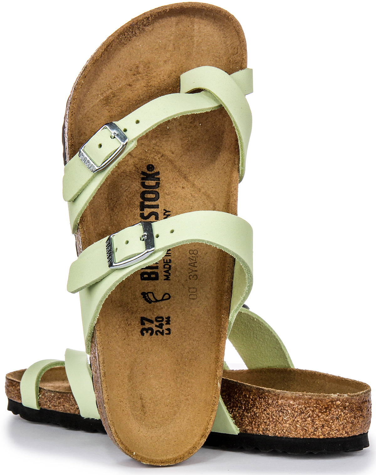 Sandali Birkenstock Mayari | Pelle nabuk color lime da donna