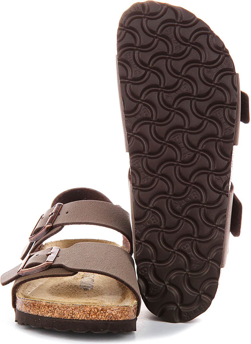 Scarpe Birkenstock New York | Birko-Flor color moka per bambini - calzata stretta