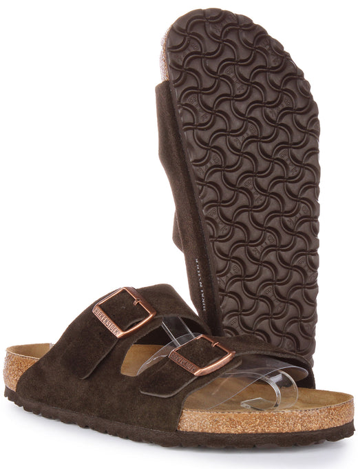 Birkenstock Arizona Sandals | Mocha suede leather for Men