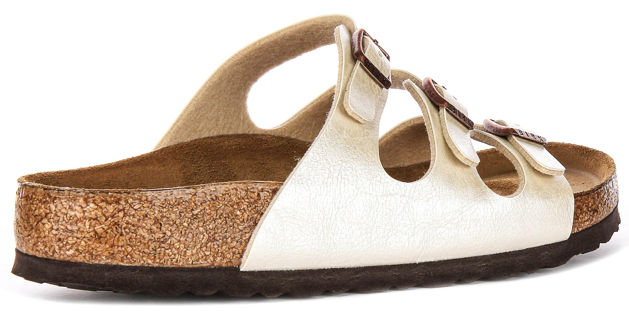 Birkenstock Florida-sandalen | parelwitte Birko-Flor voor dames - normale pasvorm