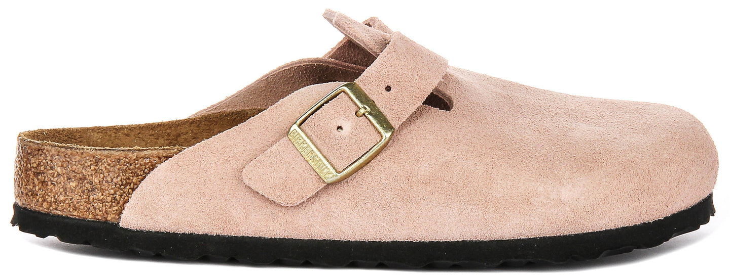 Birkenstock Boston Clogs | Pink Birko-Flor for Men and Women
