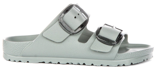 Birkenstock Arizona Sandals | Sage Green EVA - Big Buckle for Women - Narrow Fit