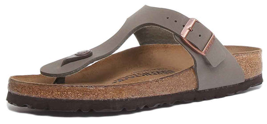 Sandali Birkenstock Gizeh | Birko-Flor color pietra da donna
