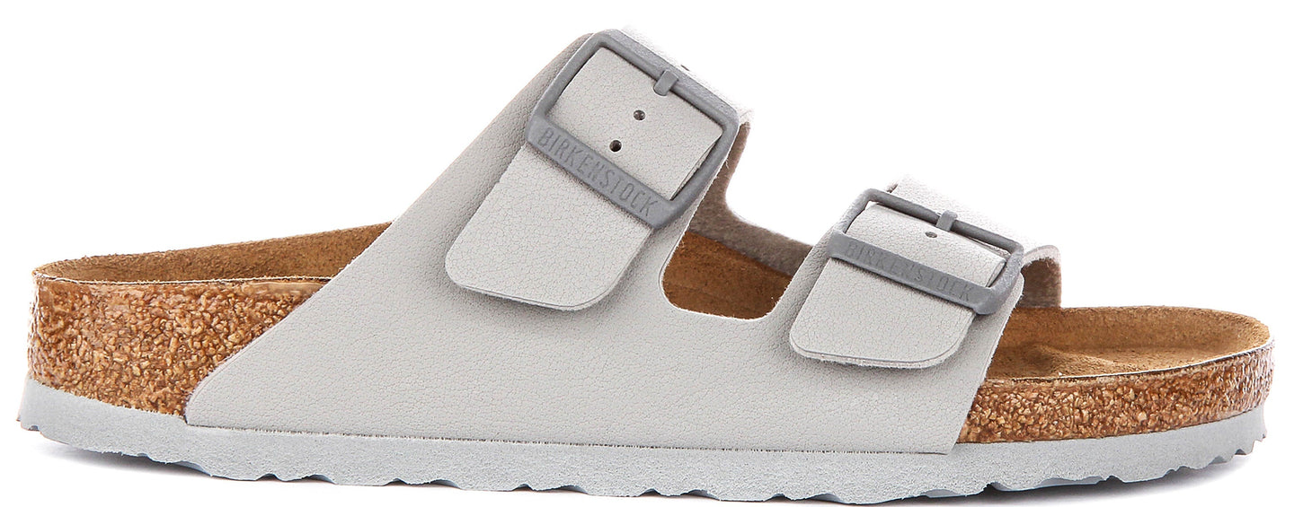 Birkenstock Arizona Sandals | Stone Birko-Flor for Women - Narrow Fit