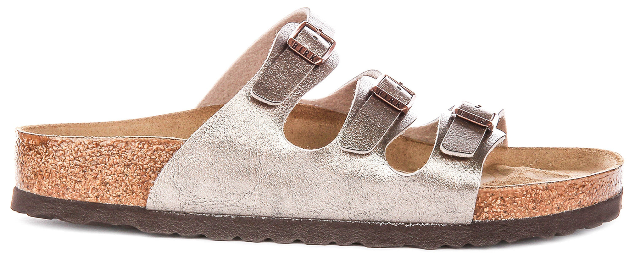 Birkenstock Florida Sandals | Taupe Birko-Flor for Women - Regular Fit