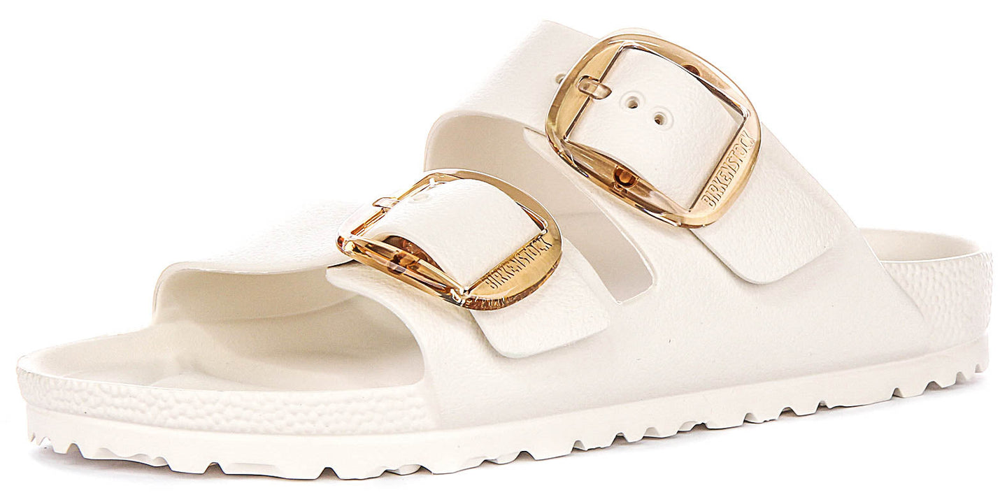 Birkenstock Arizona Sandals | White EVA - Big Buckle for Men and Women - Narrow Fit