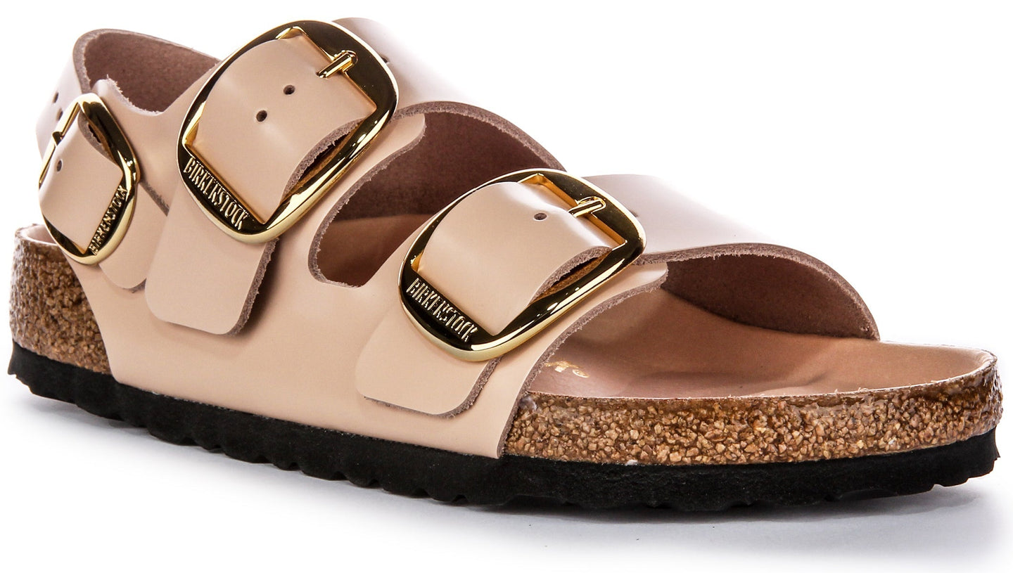 Sandali Birkenstock Milano | Pelle beige autentica da donna