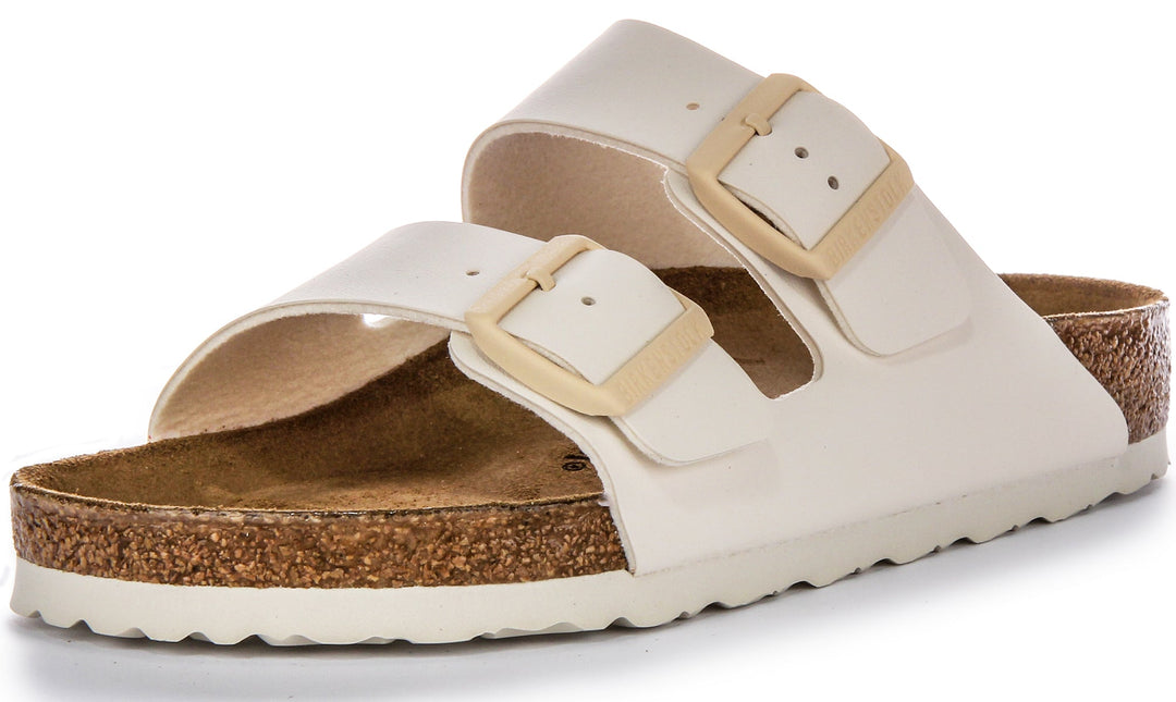 Birkenstock Arizona Sandals | Beige Birko-Flor for Women