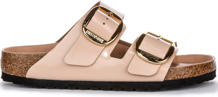 Birkenstock Arizona Sandals | Beige genuine leather - Big Buckle for Women