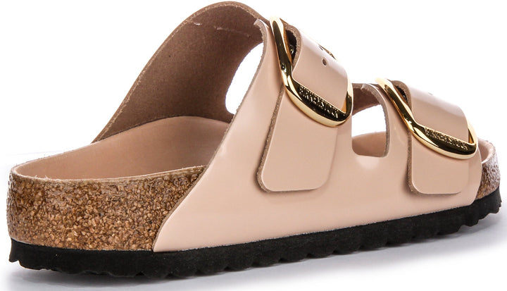 Birkenstock Arizona Sandals | Beige genuine leather - Big Buckle for Women