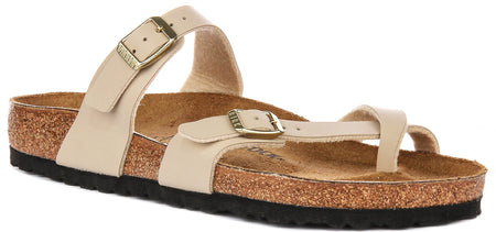 Sandalias Birkenstock Mayari | Ante beige para hombre y mujer