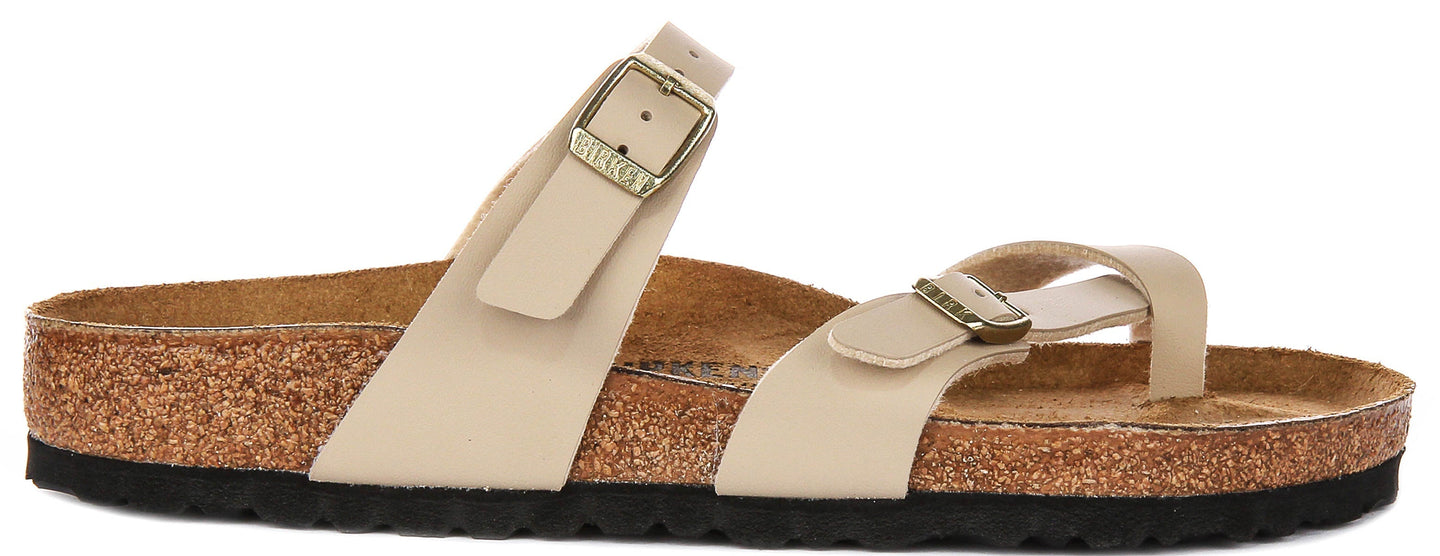 Birkenstock Mayari Sandals | Beige suede leather for Men and Women