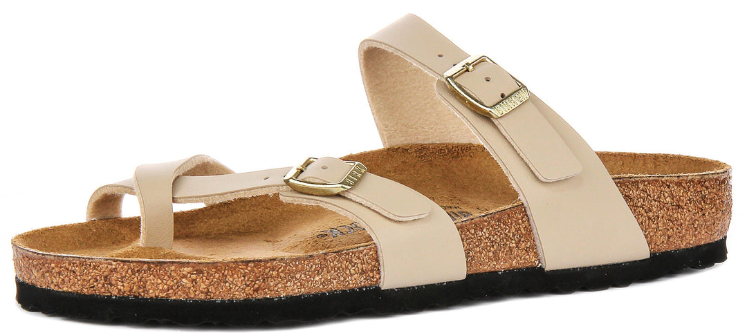Birkenstock Mayari Sandals | Beige suede leather for Men and Women
