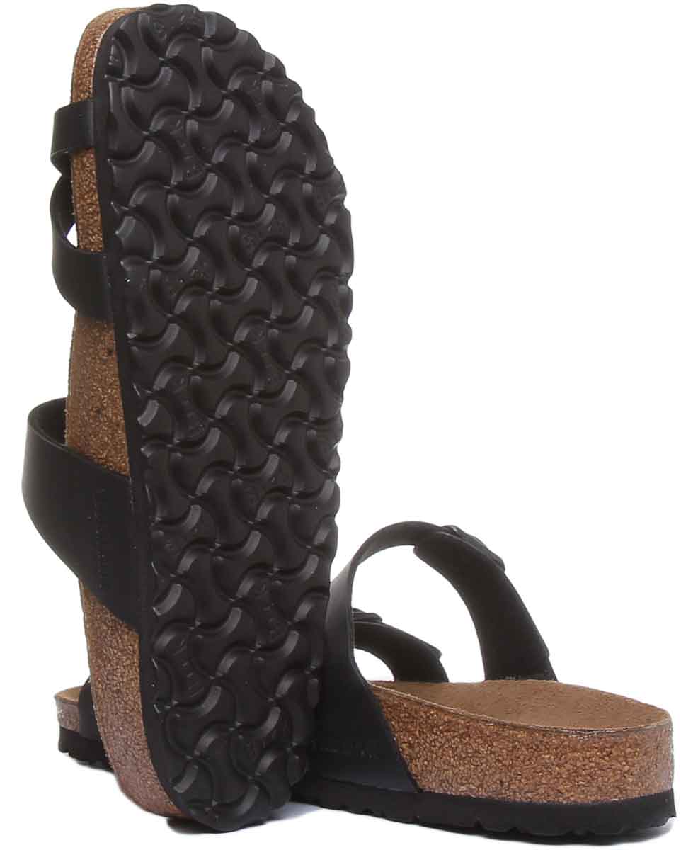 Birkenstock Mayari Sandals | Black Birko-Flor - Metallic Finish for Women