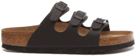 Sandali Birkenstock Florida | Birko-Flor nero da donna
