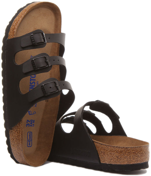 Sandali Birkenstock Florida | Birko-Flor nero da donna