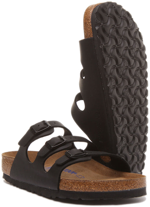 Sandali Birkenstock Florida | Birko-Flor nero da donna