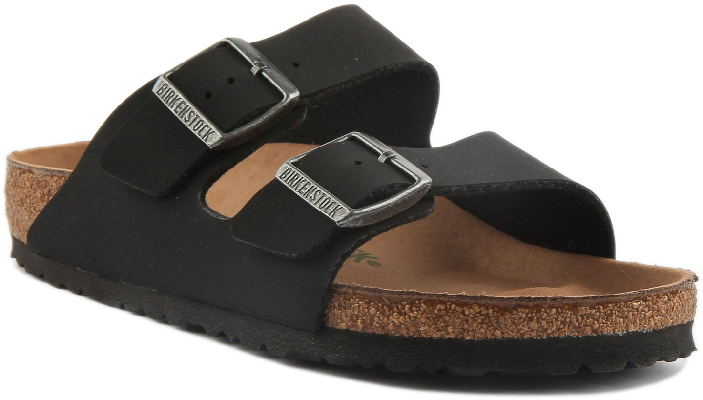 Birkenstock Arizona Sandals | Black Birko-Flor - Vegan-Friendly for Women