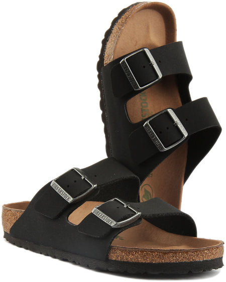 Birkenstock Arizona Sandals | Black Birko-Flor - Vegan-Friendly for Women
