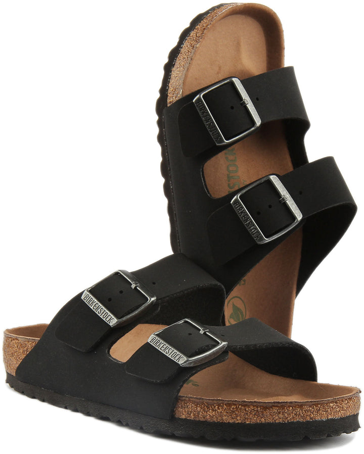 Birkenstock Arizona Sandals | Black Birko-Flor - Vegan-Friendly for Women