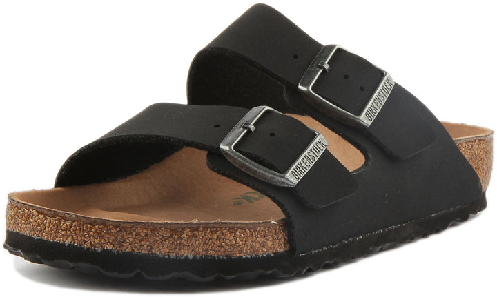 Birkenstock Arizona Sandals | Black Birko-Flor - Vegan-Friendly for Women
