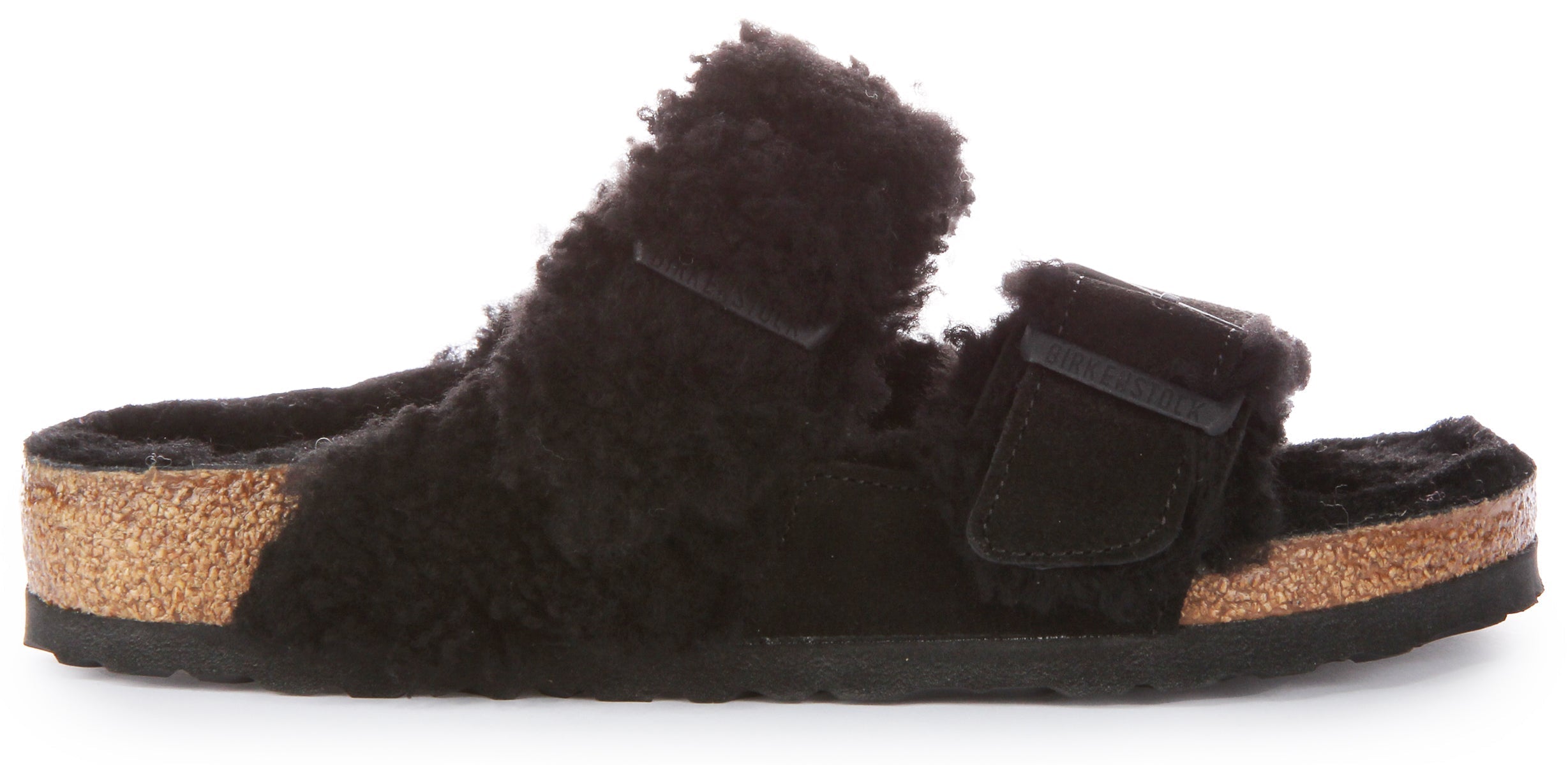 Birkenstock Arizona Sandals | Black genuine leather - Split-Tone Finish for Women