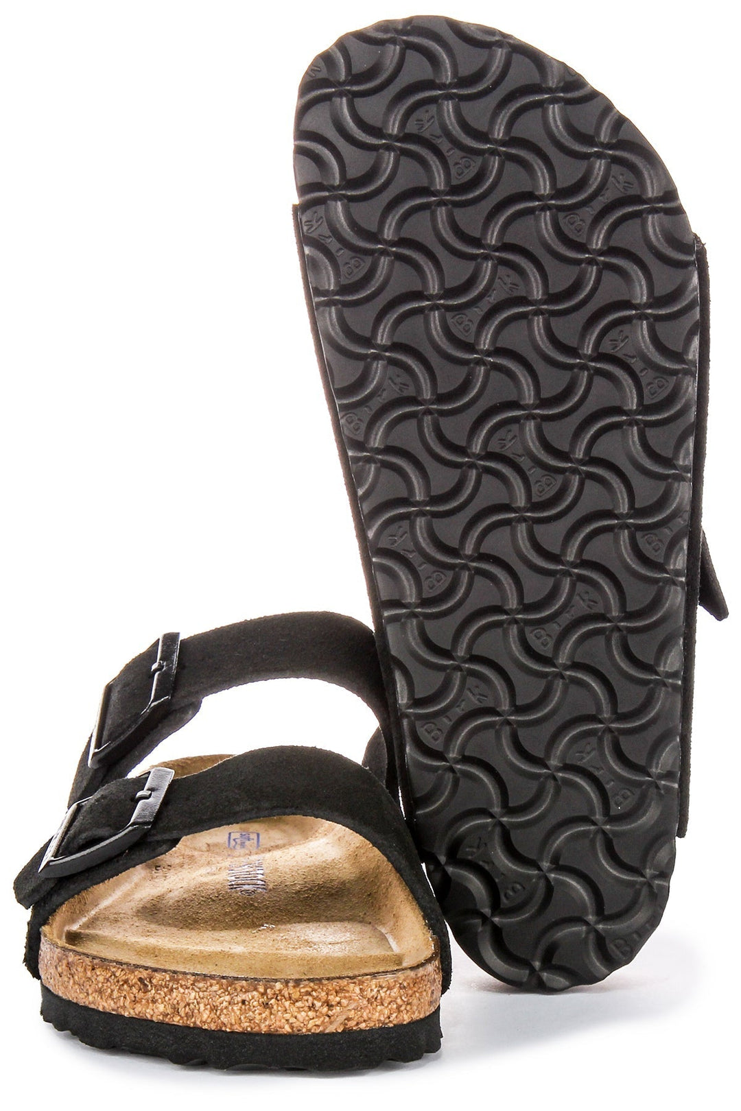 Birkenstock Arizona Sandals | Black suede leather - Soft Footbed for Men and Women