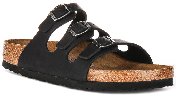 Birkenstock Florida Sandals | Black suede leather for Women