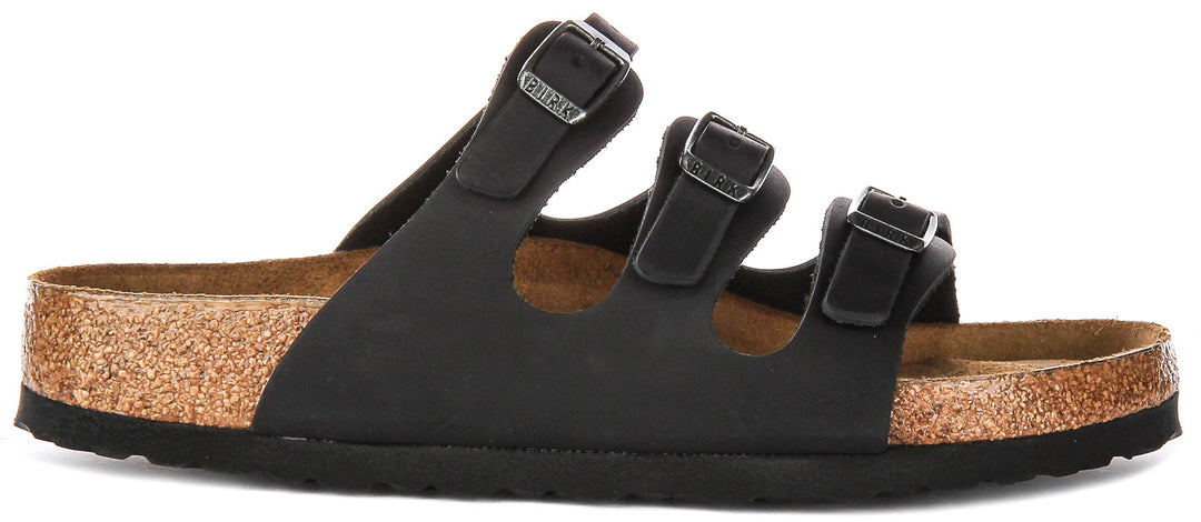 Birkenstock Florida Sandals | Black suede leather for Women