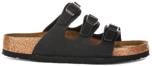 Birkenstock Florida Sandals | Black suede leather for Women