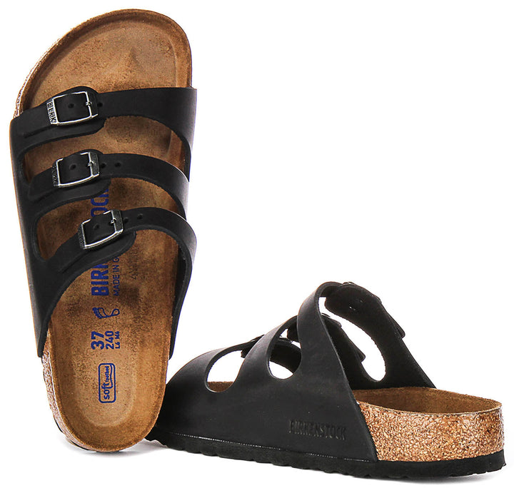 Birkenstock Florida Sandals | Black suede leather for Women