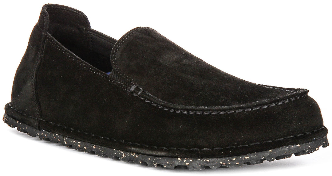 Birkenstock Utti Shoes | Black suede leather for Men and Women - Regular Fit