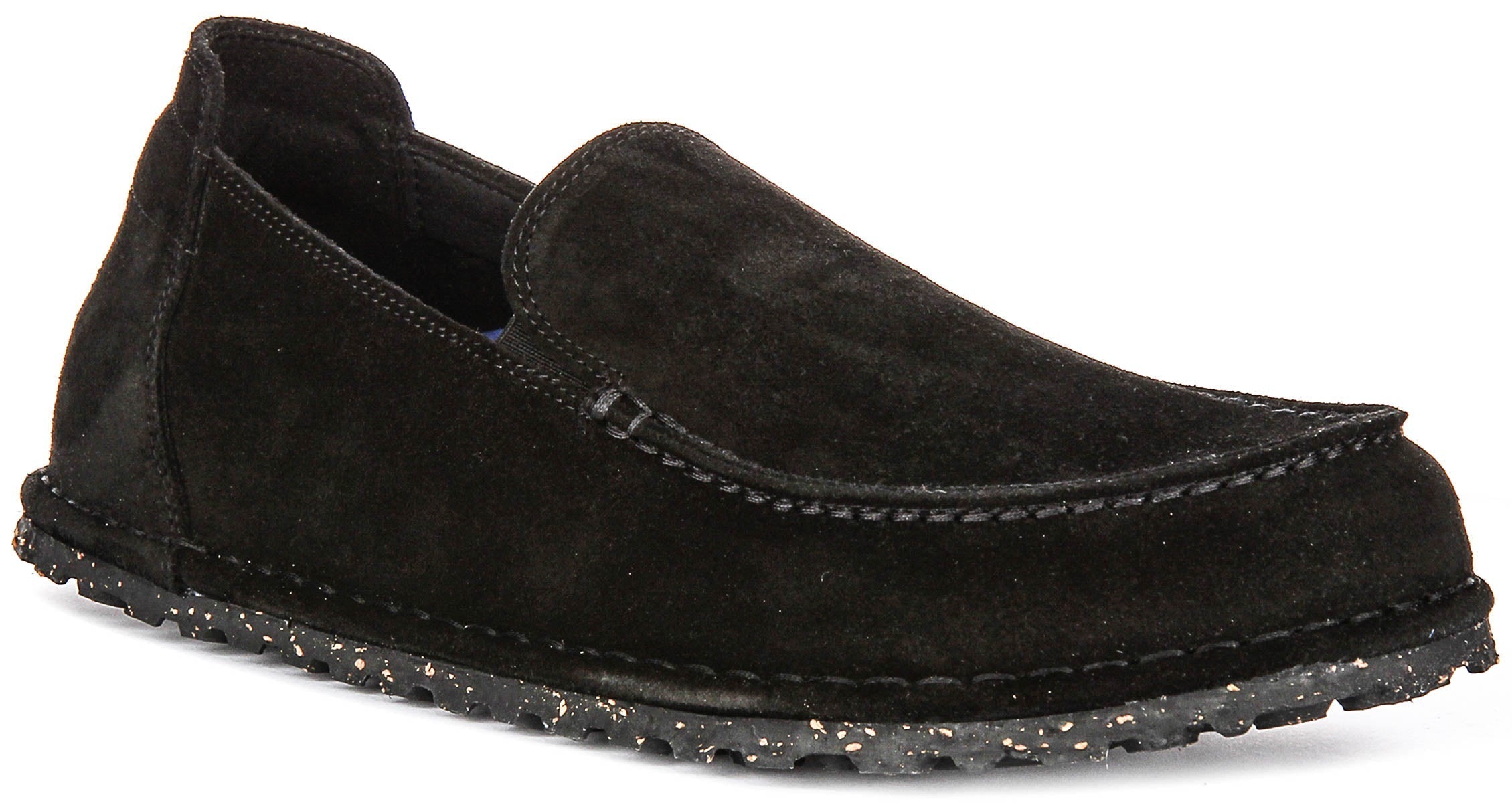 Birkenstock Utti scarpe | Pelle scamosciata nera da uomo e donna - Calzata regolare