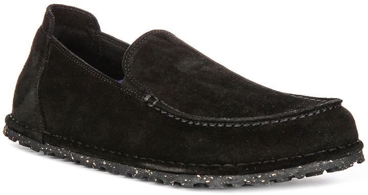 Birkenstock Utti Shoes | Black suede leather for Men and Women - Regular Fit