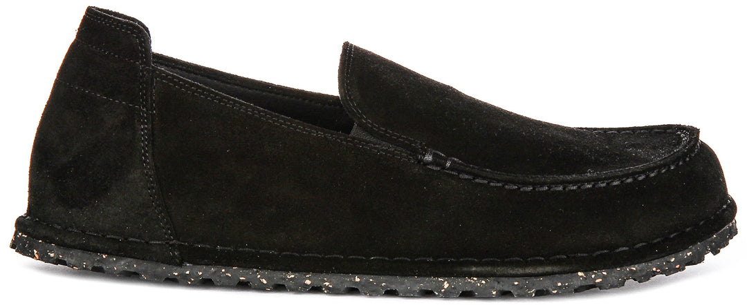Birkenstock Utti Shoes | Black suede leather for Men and Women - Regular Fit