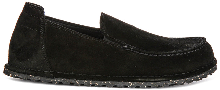 Birkenstock Utti Shoes | Black suede leather for Men and Women - Regular Fit