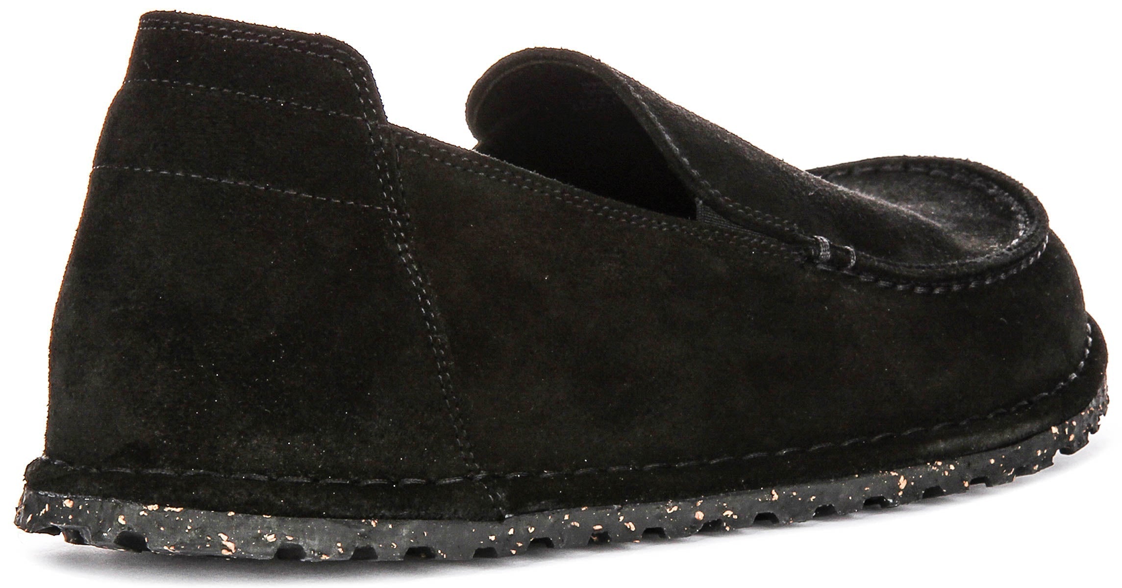 Birkenstock Utti scarpe | Pelle scamosciata nera da uomo e donna - Calzata regolare