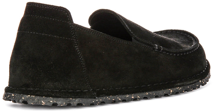 Birkenstock Utti Shoes | Black suede leather for Men and Women - Regular Fit