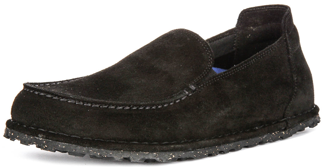 Birkenstock Utti Shoes | Black suede leather for Men and Women - Regular Fit
