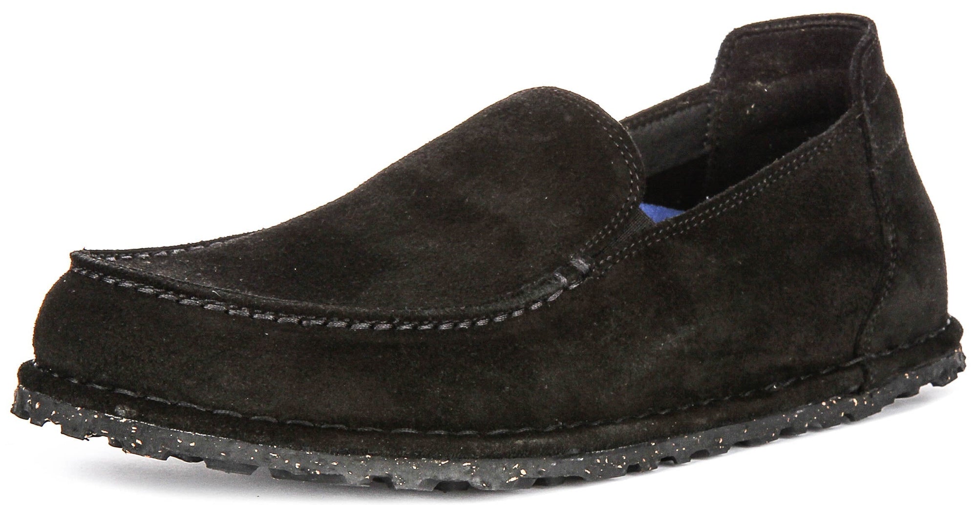 Birkenstock Utti scarpe | Pelle scamosciata nera da uomo e donna - Calzata regolare