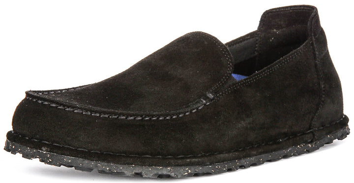 Birkenstock Utti Shoes | Black suede leather for Men and Women - Regular Fit