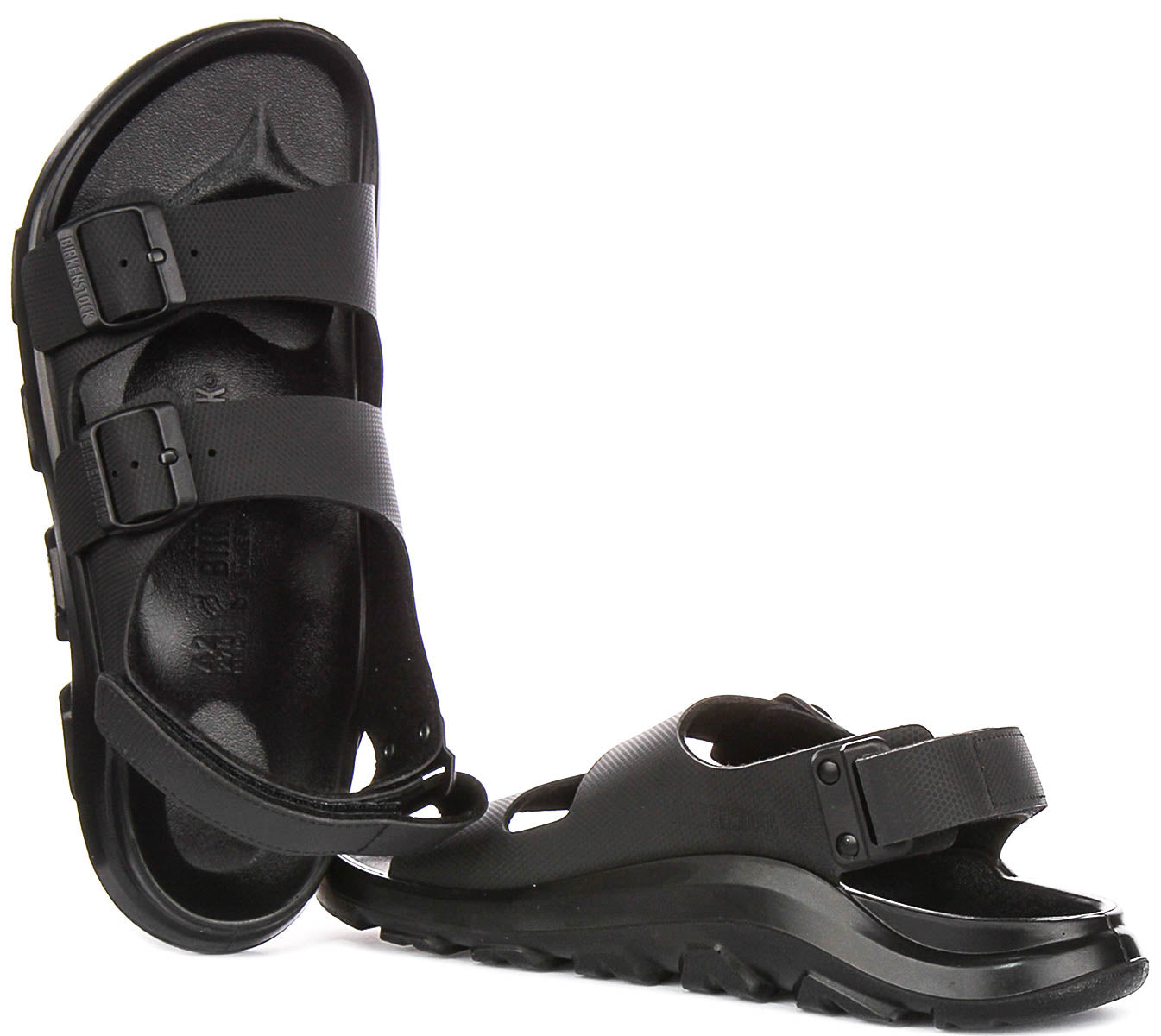 Birkenstock Mogami Terra chaussures de sport | cuir véritable noir pour hommes - coupe standard