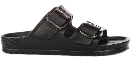 Birkenstock Arizona Sandals | Black EVA - Big Buckle for Women - Narrow Fit